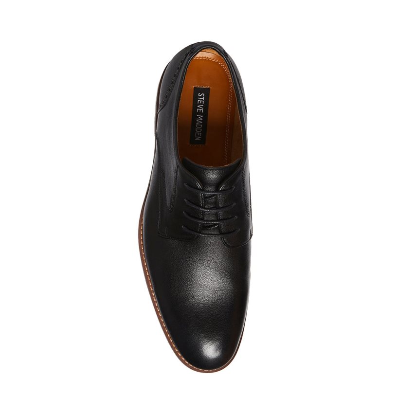 Zapatos Derby Steve Madden Bannon Cuero Hombre Negras | ES LB8214